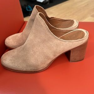 Frye suede mules, great for spring!